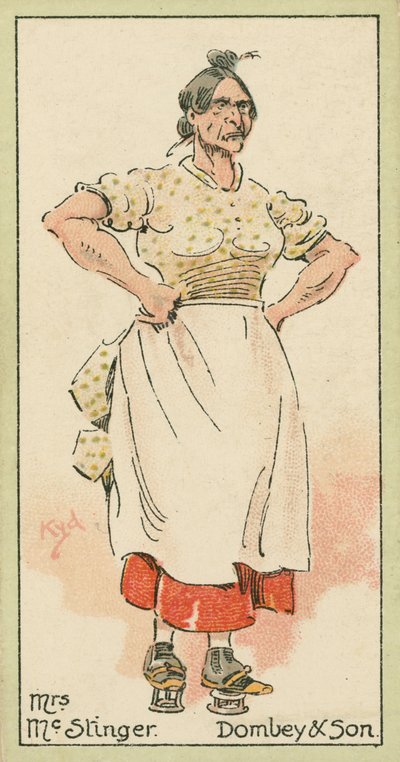 麦克辛格夫人，《唐比父子》（彩色石印版） 作者 约瑟夫·克莱顿 (1856-1937)（继）克拉克