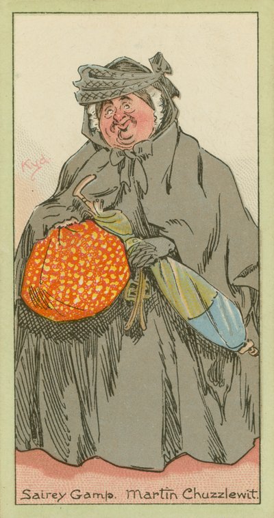 赛雷-甘普，《马丁-丘兹威特》（彩色石版画） 作者 约瑟夫·克莱顿 (1856-1937)（继）克拉克