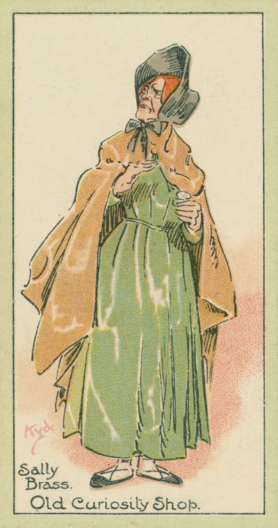 莎莉-布拉斯，《老古玩店》（彩色石版画） 作者 约瑟夫·克莱顿 (1856-1937)（继）克拉克