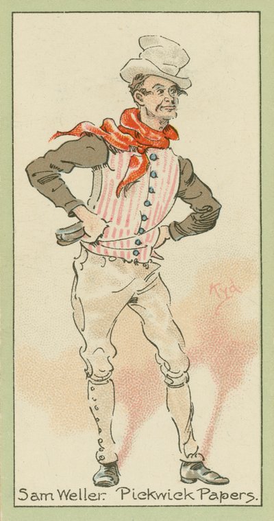 山姆-韦勒，《匹克威克外传》（彩色石印版） 作者 约瑟夫·克莱顿 (1856-1937)（继）克拉克