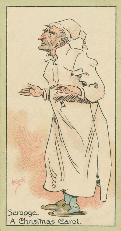 史古治，《圣诞颂歌》（彩色印刷版） 作者 约瑟夫·克莱顿 (1856-1937)（继）克拉克