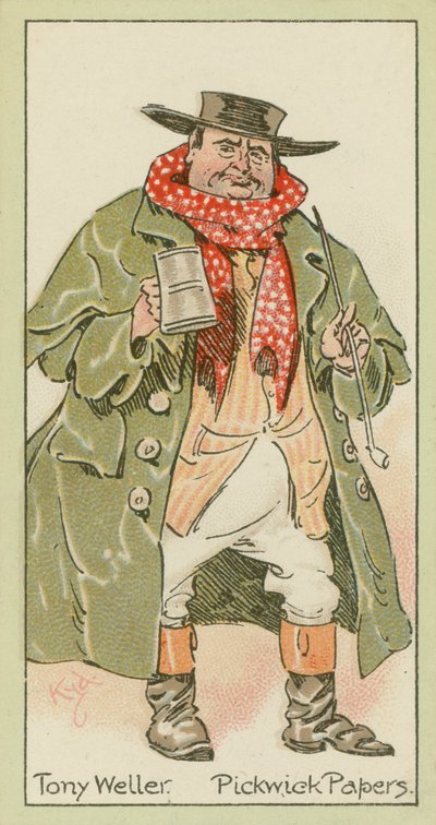 托尼-韦勒，《匹克威克文件》（彩色石印版） 作者 约瑟夫·克莱顿 (1856-1937)（继）克拉克