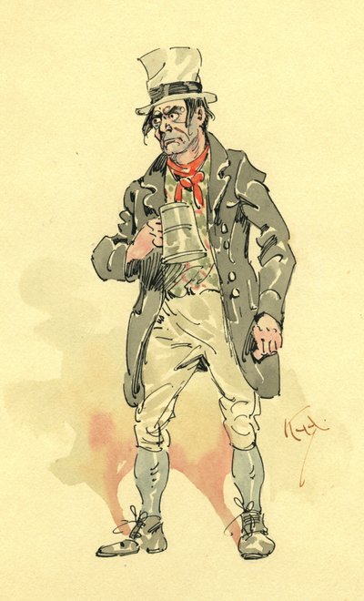 Bill Sikes（墨水和纸张上的wc） 作者 约瑟夫·克莱顿·克拉克