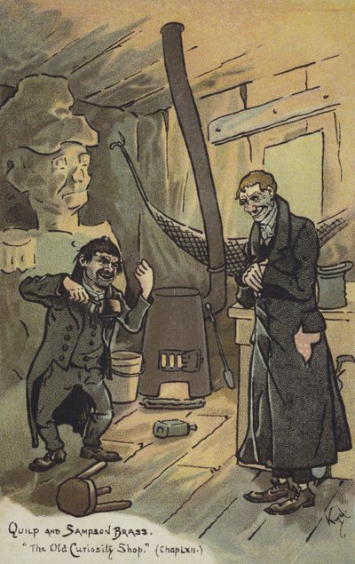 Quilp和Sampson Brass，The Old Curiosity Shop 作者 约瑟夫·克莱顿·克拉克