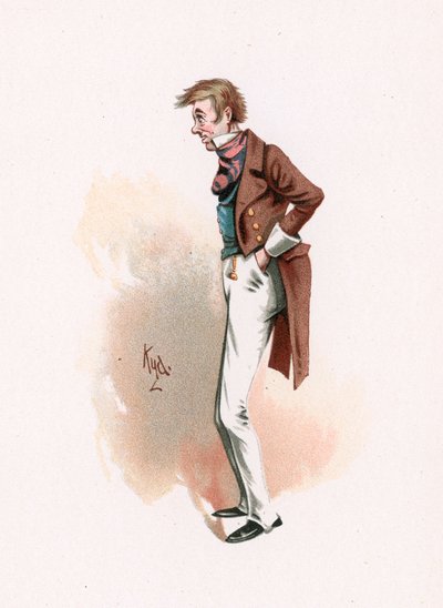 Toots，插图来自&39;查尔斯狄更斯的角色素描&39;，1890年 作者 约瑟夫·克莱顿·克拉克