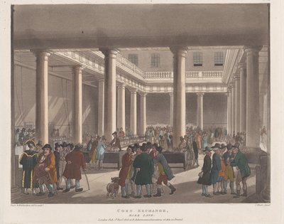 Corn Exchange, Mark Lane, September 1, 1808., September 1, 1808. 作者 约瑟夫·康斯坦丁·斯塔德勒