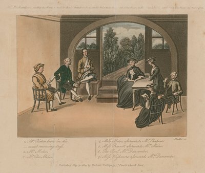 理查森先生在1751年阅读查理大君的手稿 作者 约瑟夫·康斯坦丁·斯塔德勒