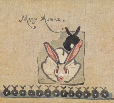 兔子 - 奥拉斯小姐（纸上铅笔和水彩） 作者 约瑟夫·克劳霍尔