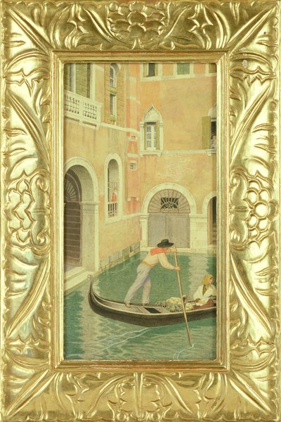 Rio dela Guerra，威尼斯，1921年（wc或蛋糕上的铅笔） 作者 约瑟夫·爱德华·索撒尔
