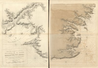 大西洋海王星，出版供英国皇家海军使用， 作者 Joseph FW Des Barres