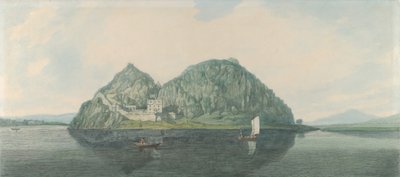 从南方看邓巴顿岩，1788年。 作者 约瑟夫·法灵顿