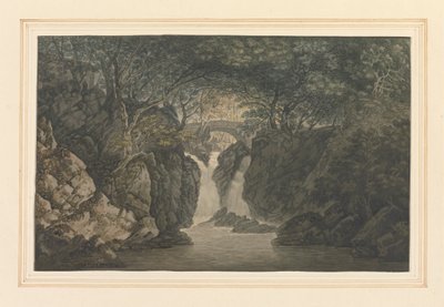 下瀑布 Rydal 作者 约瑟夫·法灵顿