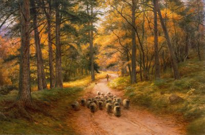 回家（布面油画） 作者 Joseph Farquharson