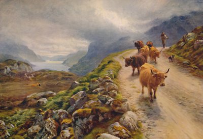 玛丽湖（Loch Maree），1912年。 作者 约瑟夫·法夸森