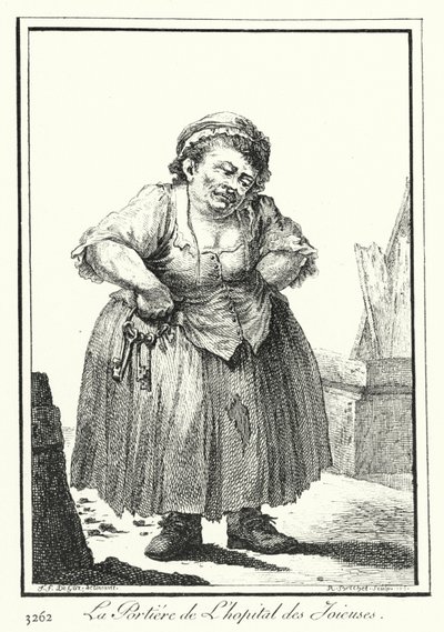 Hopital des Joieuses 的看门人（雕刻） 作者 约瑟夫·弗兰兹·冯（Goez）