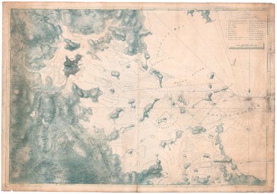 波士顿港海图观测的航海评论图 作者 Joseph Frederick钱包DesBarres
