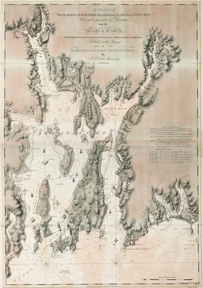 北美大西洋沿岸伊普斯维奇湾和安恩角海图 作者 Joseph Frederick钱包DesBarres