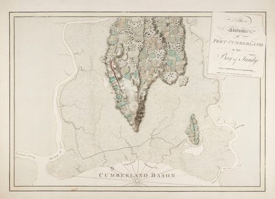 芬迪湾坎伯兰堡周边地区 作者 Joseph Frederick钱包DesBarres