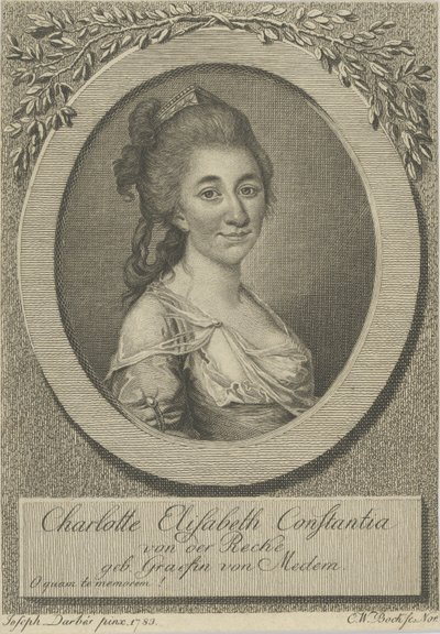 Elisa von der Recke肖像（1754-1833），1783年。 作者 约瑟夫·弗里德里希·奥古斯特·达伯斯