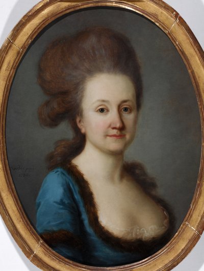 Euphrosine Katharina von Bock的肖像，出生冯·斯塔克伯格1752-1821，1780年 作者 约瑟夫·弗里德里希·奥古斯特·达伯斯