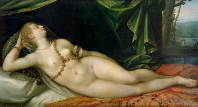 《睡着的维纳斯》，作者：老约瑟夫·海因茨（Joseph Heintz the Elder，1564-1609）。 作者 约瑟夫·海因茨