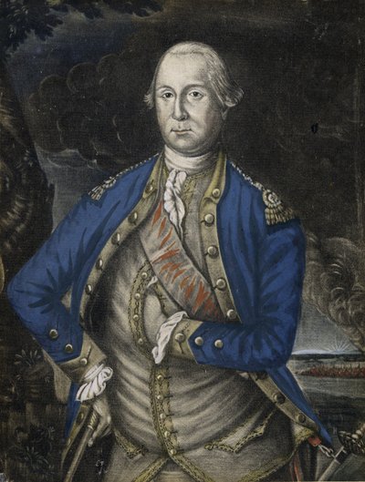 酒吧乔治华盛顿时尚先生阁下。 1776年（手工彩色雕刻） 作者 约瑟夫·希利尔