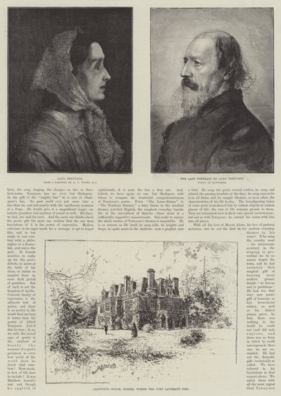 阿尔弗雷德，男爵丁尼生，诗人桂冠 作者 Joseph Holland Tringham