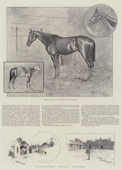 Kingsclere Racing Stables 作者 Joseph Holland Tringham