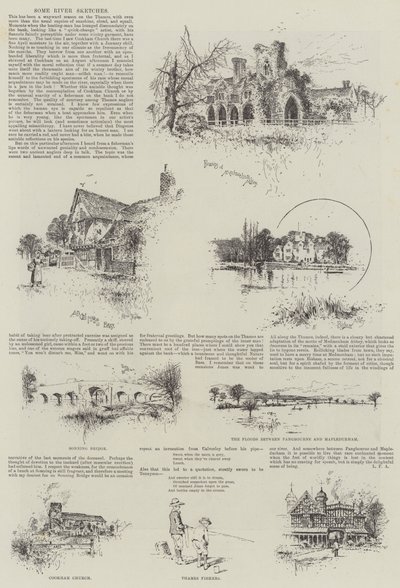 一些河流草图 作者 Joseph Holland Tringham