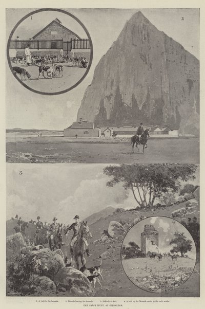 Calpe Hunt，直布罗陀 作者 Joseph Holland Tringham