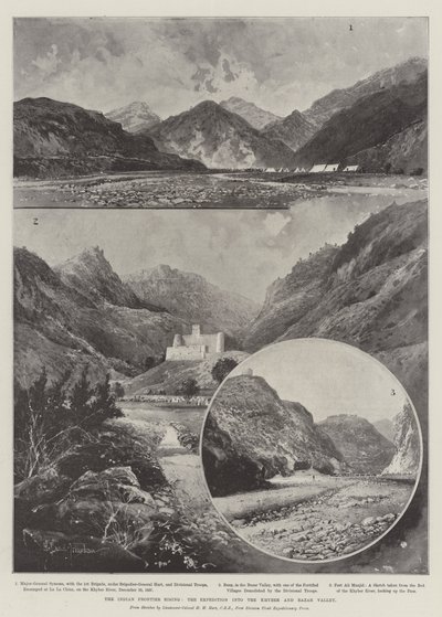 印度边境崛起，探险开伯尔和巴扎尔山谷 作者 Joseph Holland Tringham