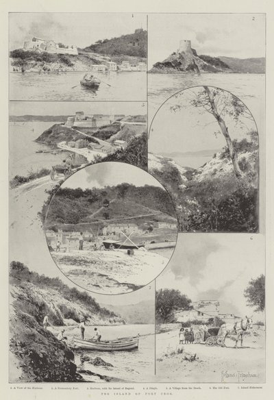 Port Cros岛 作者 Joseph Holland Tringham