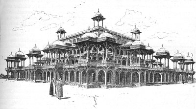 阿格拉陵墓，阿格拉，1892年，1902年。 作者 约瑟夫·霍兰·特林厄姆