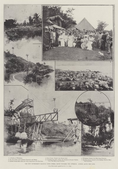 从塞拉利昂到内陆的新政府铁路，沿线的场景 作者 约瑟夫·霍兰·特林厄姆