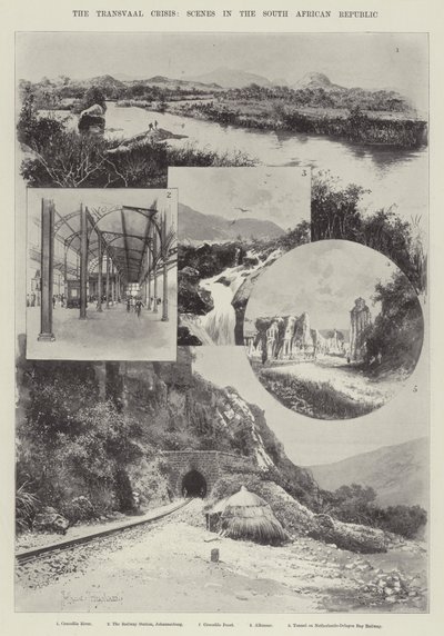 德兰士瓦危机，南非共和国的场景 作者 Joseph Holland Tringham