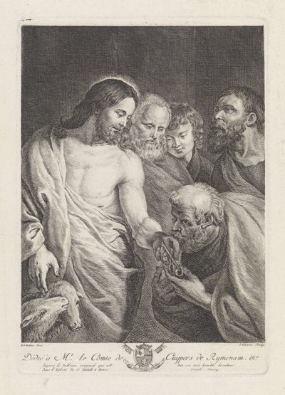 彼得接过基督的钥匙 作者 Frans Corneel Gislenus Cuypers (Graaf van Rijmenam)