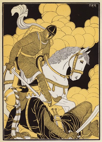 Le Combat de Guillaume Contre le Geant Corsolt（彩色石印版） 作者 约瑟夫·库恩·雷尼尔