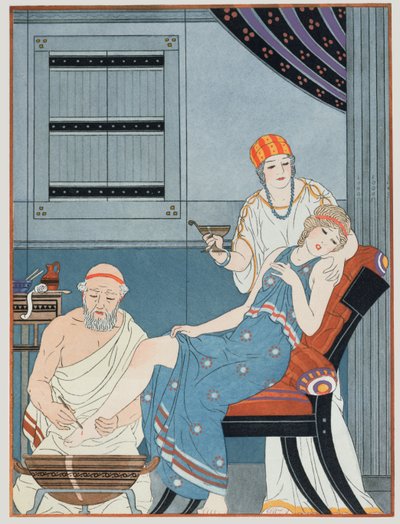 Blood Letting，来自“希波克拉底全集”的插图，1932年 作者 约瑟夫·库恩·雷尼尔