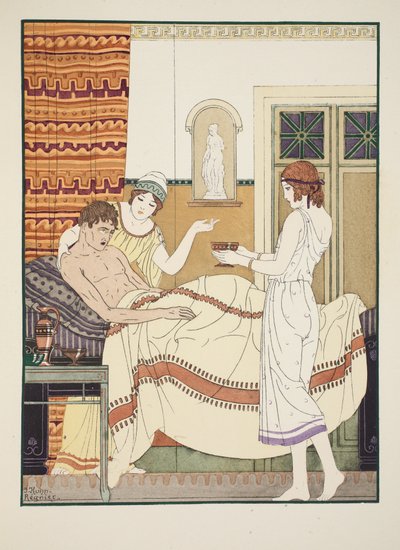 Invalides Broth，来自“希波克拉底全集”的插图，1934年 作者 约瑟夫·库恩·雷尼尔