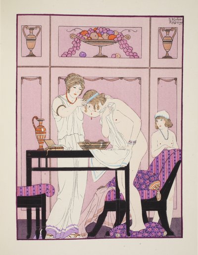 Nosebleed，插图来自“希波克拉底的作品”，1934年 作者 约瑟夫·库恩·雷尼尔