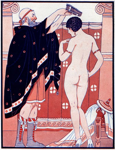 三个女性奖 - 美容奖 - 来自la Vie Parisienne的插图，1929年 作者 约瑟夫·库恩·雷尼尔