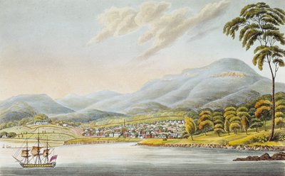 霍巴特镇的看法，1824年 作者 约瑟夫·莱切特