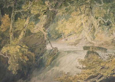 斯佩特的一条河，c.1796（纸上水彩画） 作者 约瑟夫·马洛德·威廉·特纳