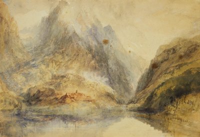 瑞士高山景观，约1843年 作者 约瑟夫·马洛德·威廉·特纳