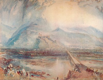 贝林佐纳（Bellinzona）：《从路到洛迦诺》，1909年 作者 约瑟夫·马洛德·威廉·特纳