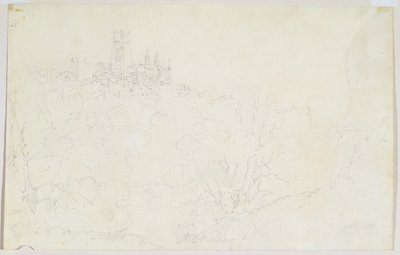 达勒姆（Durham），约1801年（纸上铅笔） 作者 约瑟夫·马洛德·威廉·特纳