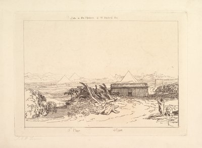 埃及第五次瘟疫Liber Studiorum，第三部分，1808年第16页。 作者 约瑟夫·马洛德·威廉·特纳