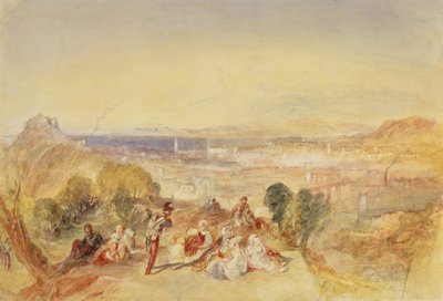 意大利热那亚，c.1851（纸上水彩） 作者 约瑟夫·马洛德·威廉·特纳
