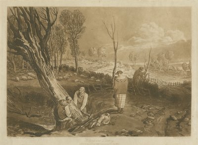 对冲和开沟，1860年 作者 约瑟夫·马洛德·威廉·特纳