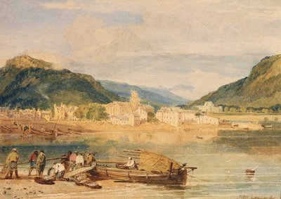 约 1802 年，阿盖尔郡，因弗瑞，菲恩湖（纸面水彩画） 作者 约瑟夫·马洛德·威廉·特纳